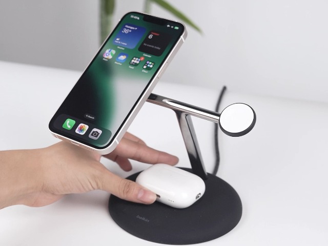 Belkin 3-in-1 MagSafe-Compatible Wireless Charging Pad with Qi2